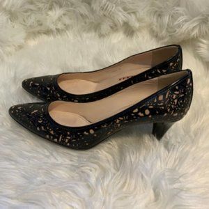 PRADA PATENT LEATHER CUT OUT PUMP SZ.39 SHOE